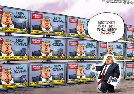 WALL TO WALL TRUMP by Nate Beeler