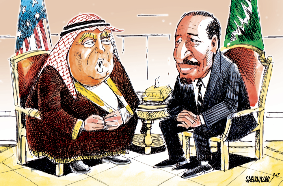  TRUMP VISITS SAUDI ARABIA by Sabir Nazar