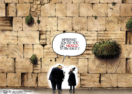 WESTERN WALL by Nate Beeler