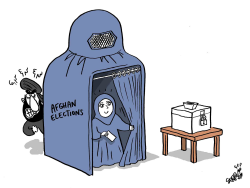 AFGHAN ELECTIONS by Stephane Peray