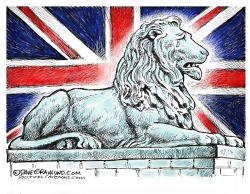 ENGLAND TERROR BOMB by Dave Granlund