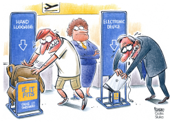 THE LARGE ELECTRONIC DEVICES BAN ON FLIGHTS by Gatis Sluka