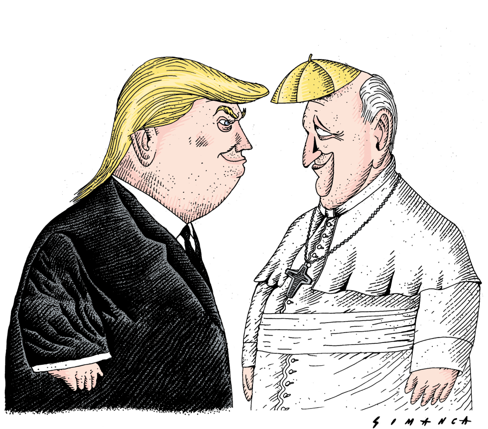  TRUMP VISITS POPE FRANCIS by Osmani Simanca