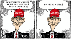 GOP HEALTH INSURANCE by Bob Englehart