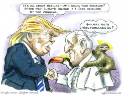 TRUMP VERSUS POPE  by Taylor Jones