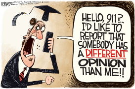 INTOLERANT GRADS by Rick McKee