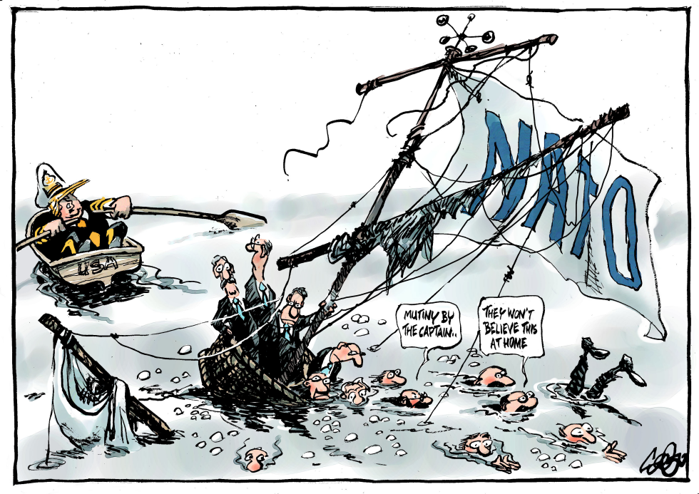  CAPTAIN LEAVES THE SHIP by Jos Collignon