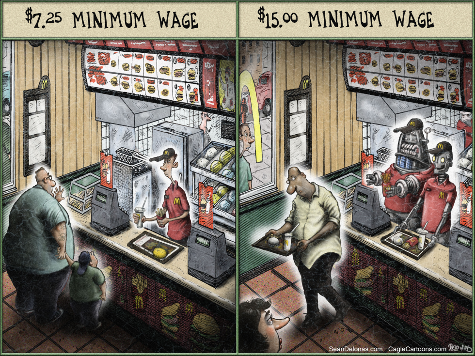  AI ROBOTS MINIMUM WAGE by Sean Delonas