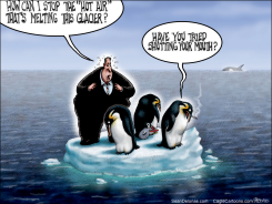 GORE GLOBAL WARMING PENGUINS by Sean Delonas