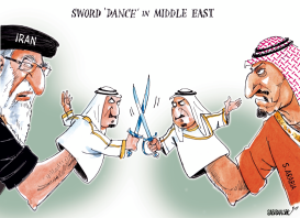 SWORD 'DANCE' IN MIDDLE EAST by Sabir Nazar