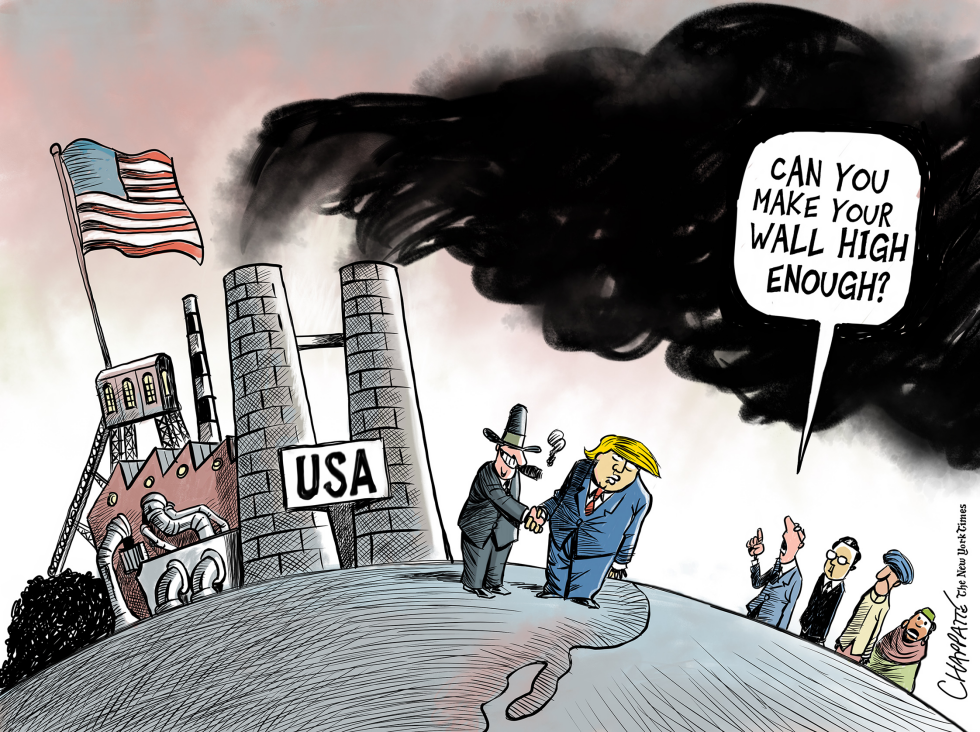  TRUMP LEAVES THE CLIMATE ACCORD by Patrick Chappatte