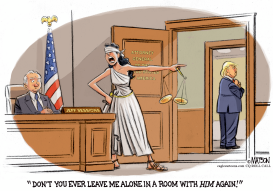 UNOBSTRUCTED LADY JUSTICE by RJ Matson