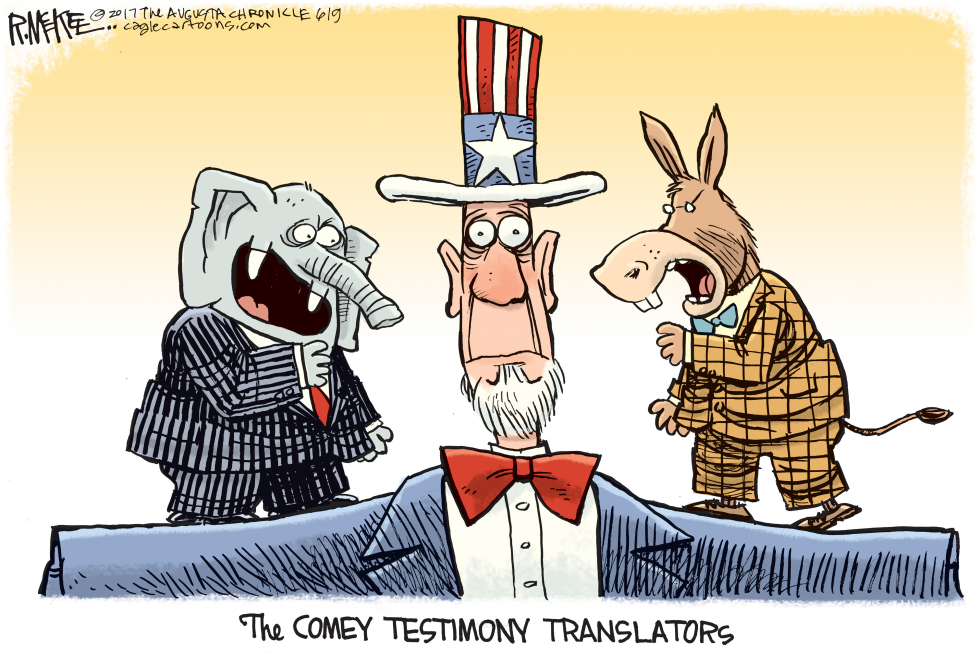  COMEY TRANSLATORS by Rick McKee