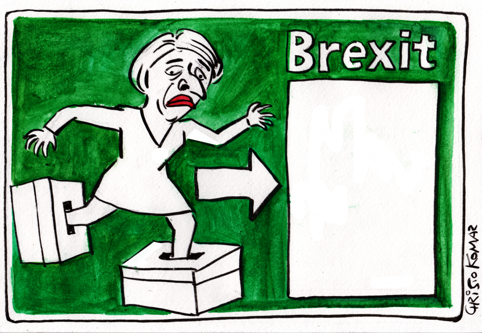  THERESA MAY AND BREXIT by Christo Komarnitski