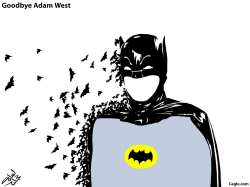 GOODBYE ADAM WEST by Osama Hajjaj