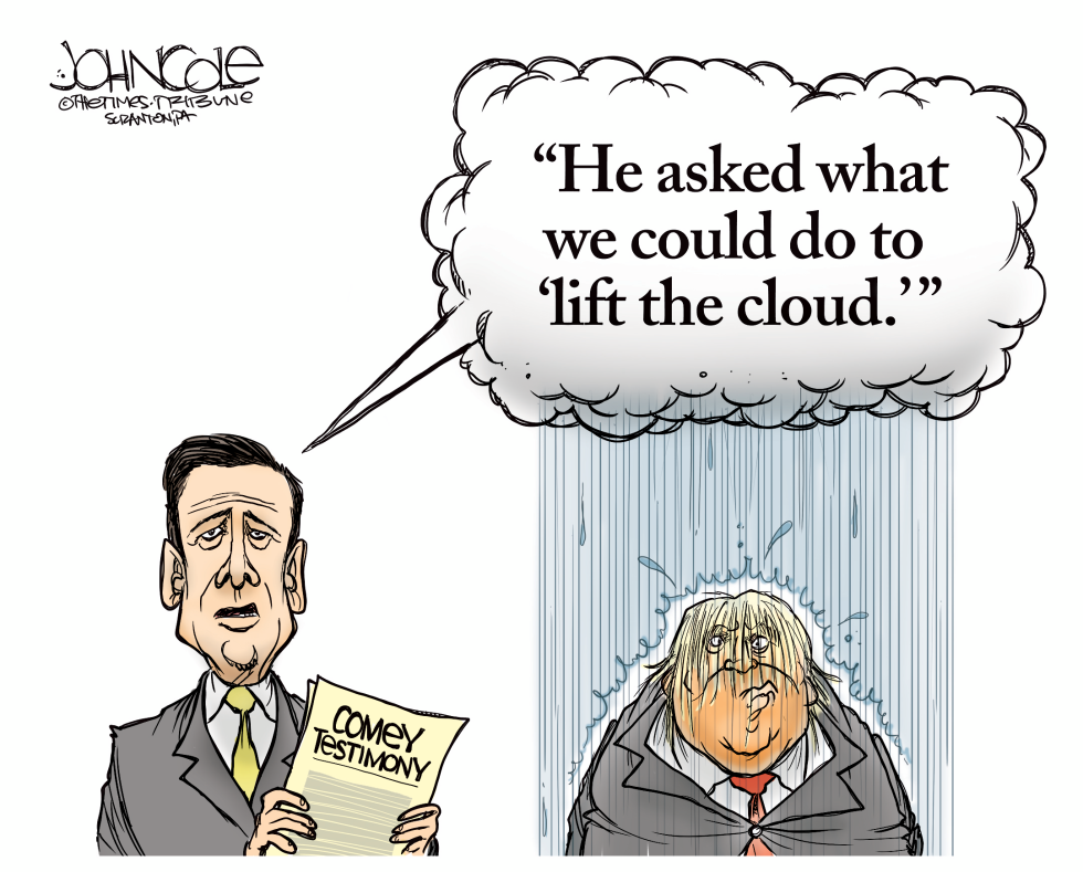  COMEY'S CLOUD by John Cole