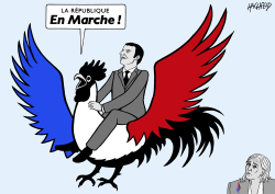 MACRON EN MARCHE by Rainer Hachfeld