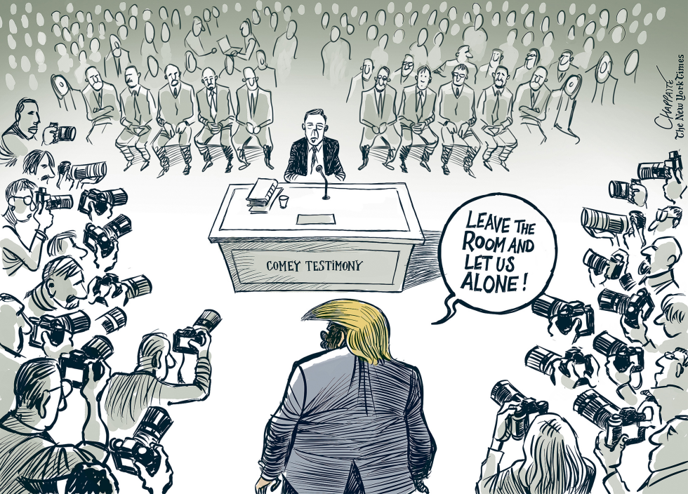  THE JAMES COMEY HEARINGS by Patrick Chappatte