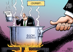 LOCAL OH ECOT IN HOT WATER by Nate Beeler