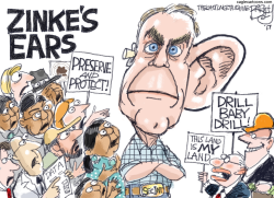 ZINKE'S EARS by Pat Bagley