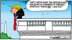 TRUMP DISTRACTIONS by Bob Englehart