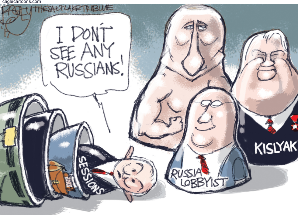  TRUMP'S RUSSIAN SESSIONS by Pat Bagley