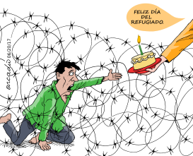 DíA MUNDIAL DEL REFUGIADO by Arcadio Esquivel