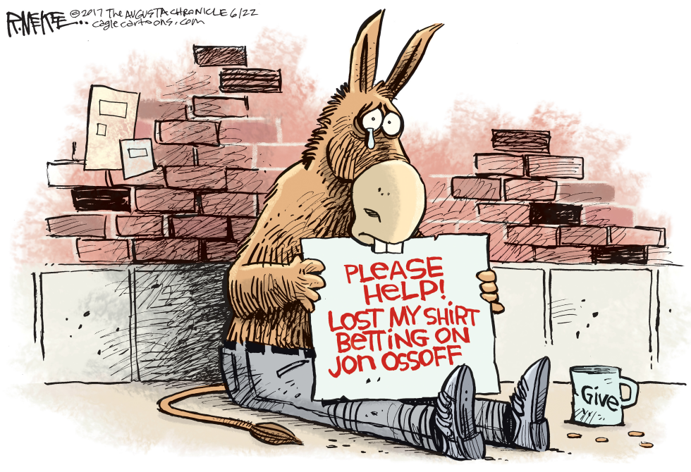  OSSOFF BET by Rick McKee