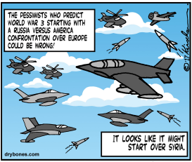 RUSSIA AND AMERICA IN SYRIAN SKIES by Yaakov Kirschen