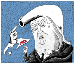 CUBA AND TRUMP by Osmani Simanca