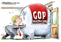 GOP HEALTH BILL PUSH by Dave Granlund