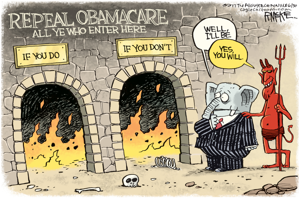  OBAMACARE HELL by Rick McKee