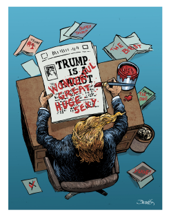 TRUMP AND THE PRESS by Dario Castillejos