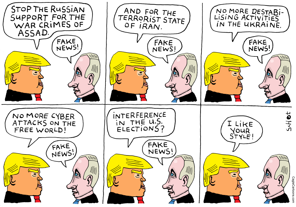  TRUMP MEETS PUTIN by Schot