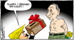 TRUMP MEETS PUTIN by Bob Englehart