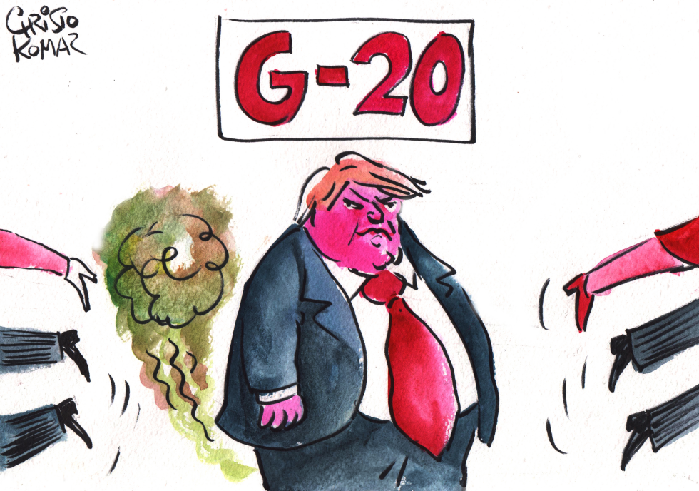  TRUMP AT G20 SUMMIT by Christo Komarnitski