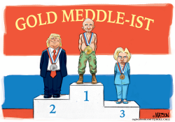 PUTIN IS US ELECTION GOLD MEDDLEIST by RJ Matson