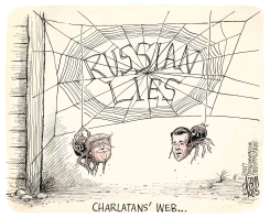 CHARLATAN'S WEB by Adam Zyglis