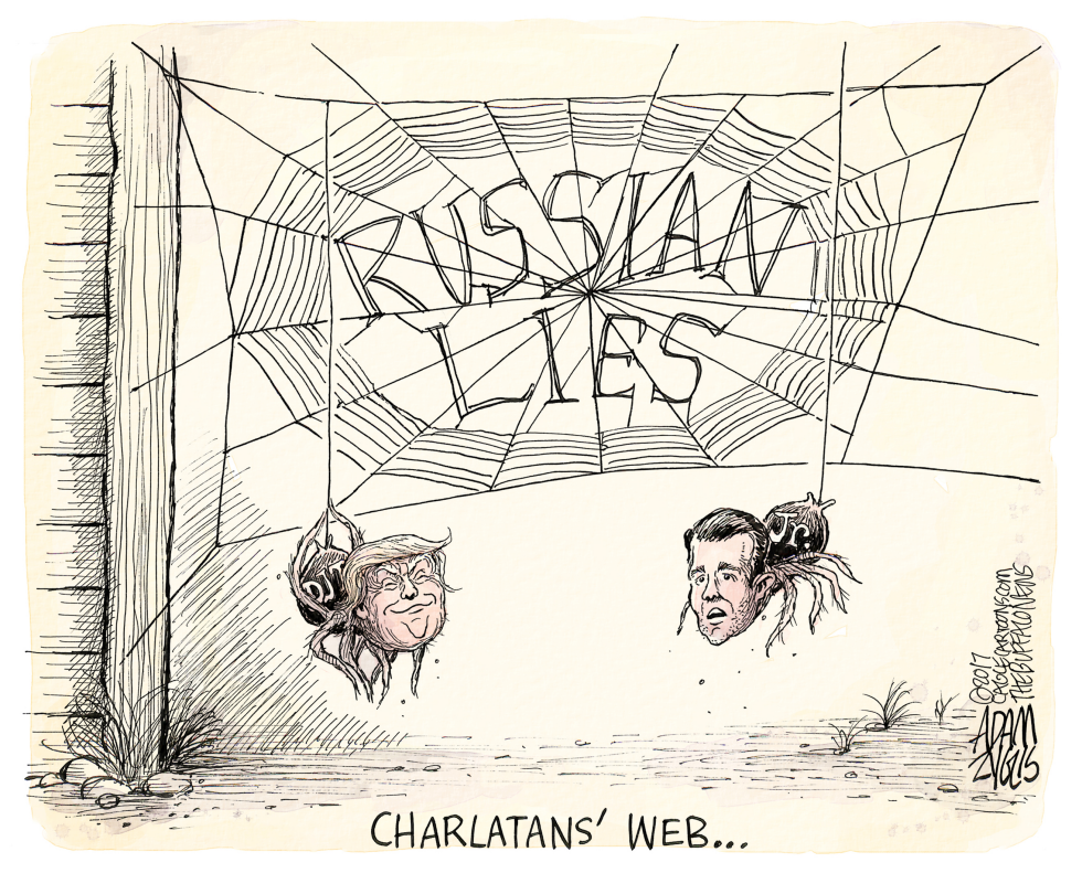  CHARLATAN'S WEB by Adam Zyglis