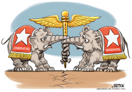 REPUBLICAN HEALTH CARE REFORM TUG OF WAR by RJ Matson