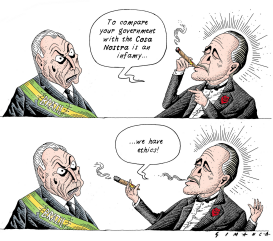 MICHEL TEMER AND DON CORLEONE SPIRIT by Osmani Simanca