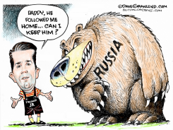 TRUMP JR AND RUSSIA by Dave Granlund