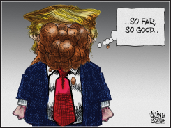 TRUMP'S PROGRESS by Aislin