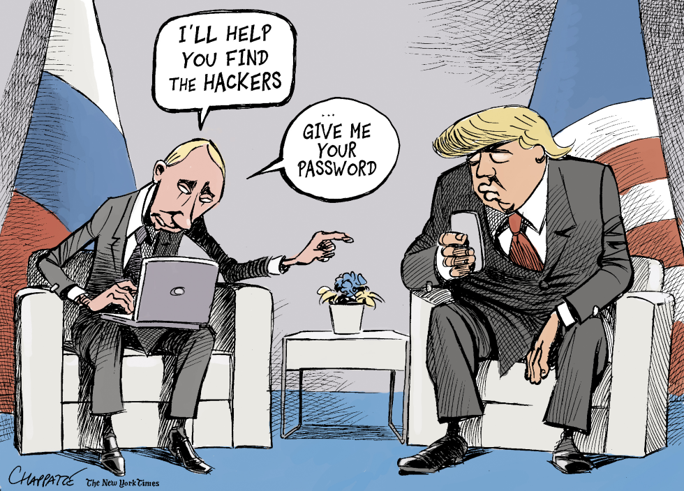  WHEN PUTIN AND TRUMP MEET by Patrick Chappatte