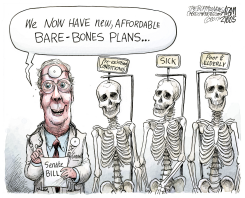 SENATE HEALTH CARE BILL by Adam Zyglis