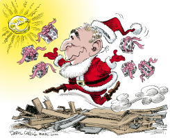 PRESIDENTE SANTA  by Daryl Cagle