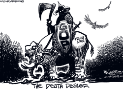 THE DEATH DEALER by Milt Priggee