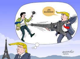 TRUMP PARíS Y LOS MEDIOS by Arcadio Esquivel