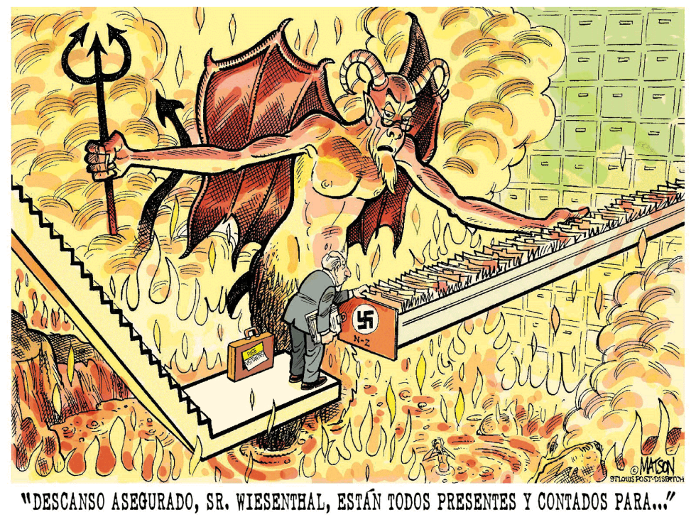  SIMON WIESENTHAL SIGUE A NAZIS HASTA EL INFIERNO  by RJ Matson