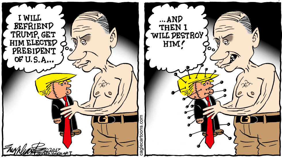  PUTIN AND TRUMP by Bob Englehart